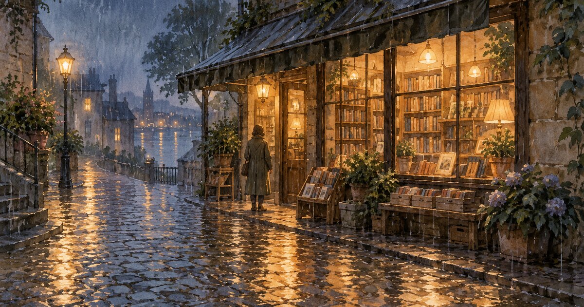 雨宿りの本屋