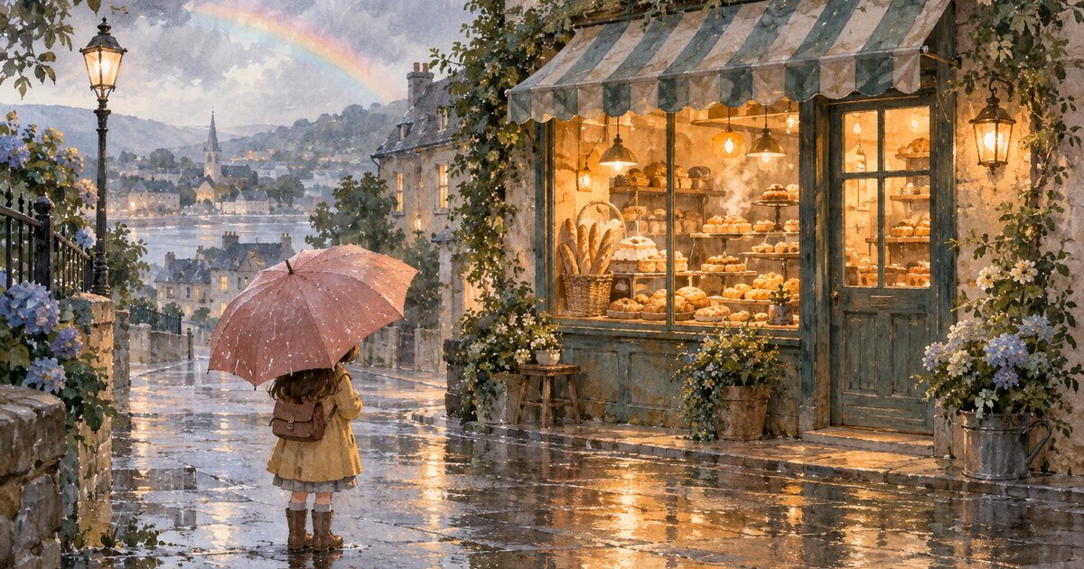 雨の日だけのパン屋