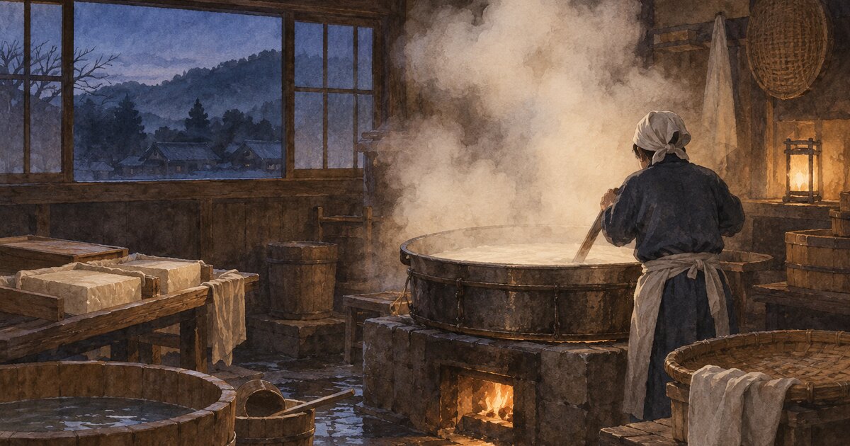 夜明けの豆腐屋